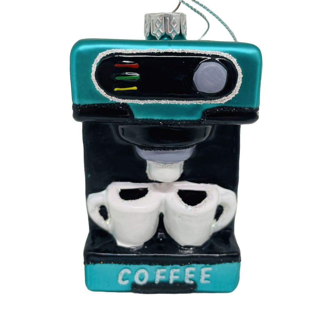 Coffee Machine Christmas Ornament NWT Expresso Machine Place & Time 3”